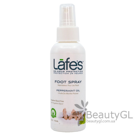 Дезодорант для ног Lafe's Foot Spray с маслом перечной мяты, 118 мл